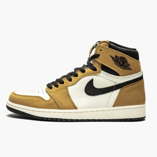 Air Jordan 1 Rookie of the Year Golden Harvest/Black Sail 555088-700