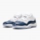 Air Jordan 11 Low Navy Snakeskin Whiite/Black/Navy Black CD6847-102