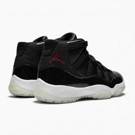 Air Jordan 11 Retro 72 10 Black Gym Red White Anthracite Black Black/Black-Varsity Red 378037-002