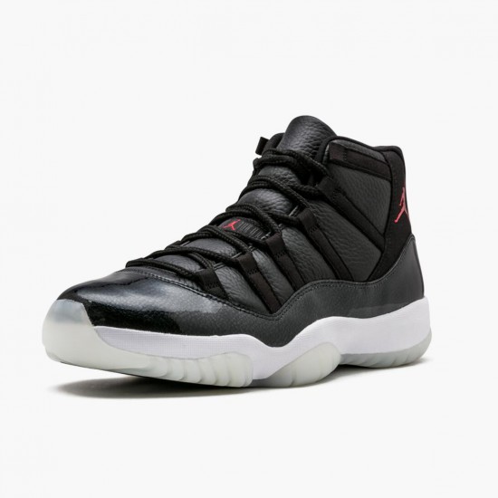 Air Jordan 11 Retro 72 10 Black Gym Red White Anthracite Black Black/Black-Varsity Red 378037-002