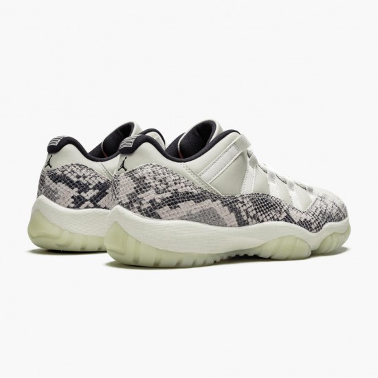 Air Jordan 11 Retro Low Snake Light Bone Light Bone/Smoke Grey/White Bl Black CD6846-002