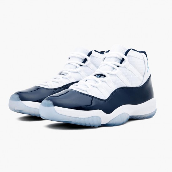 Air Jordan 11 Retro UNC Win Like 82 White/University Blue/Black 378037-123