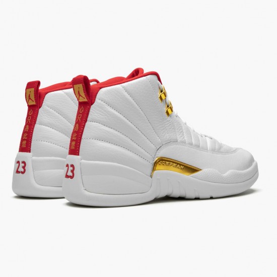 Air Jordan 12 Retro FIBA White/University Red/Metallic 130690-107