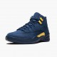 Air Jordan 12 Retro Michigan College Navy/Amarillo BQ3180-407