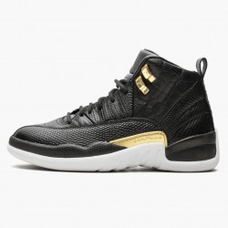 Air Jordan 12 Retro Reptile Black/Metallic Gold/White AO6068-007