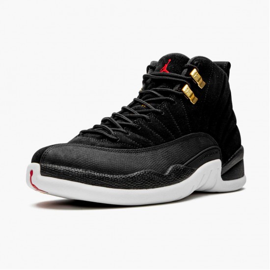 Air Jordan 12 Retro Reverse Taxi Black/Gold White 130690-017