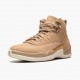 Air Jordan 12 Retro Vachetta Tan Vachetta Tan/Metallic Gold-Sail AO6068-203