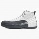 Air Jordan 12 Retro White Dark Grey White/Dark Grey/Gym Red 130690-160