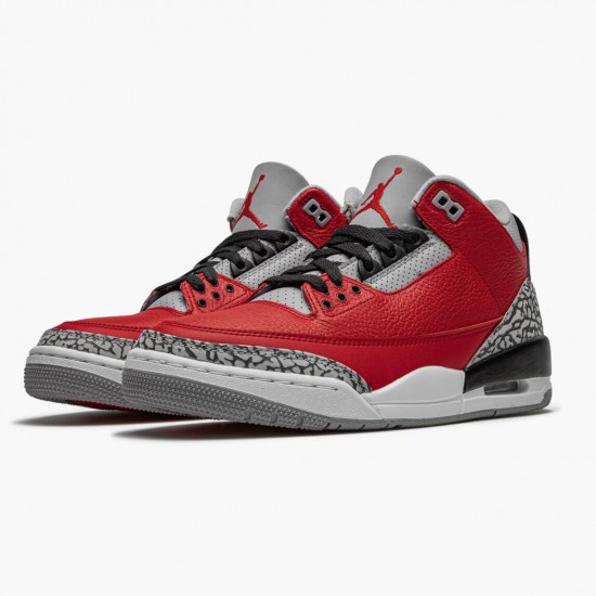 Air Jordan 3 Retro Fire Red Cement Varsity Red CU2277-600