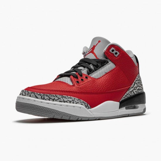 Air Jordan 3 Retro Fire Red Cement Varsity Red CU2277-600