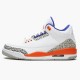 Air Jordan 3 Retro Knicks White/Old Royal University Ora 136064-148