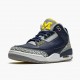 Air Jordan 3 Retro Michigan Black/University Gold Cement G AJ3-820064