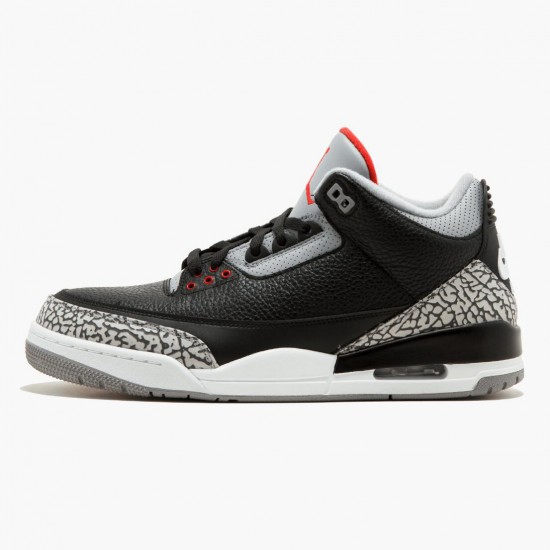 Air Jordan 3 Retro Og Black/Cement Black/Fire Red/Cement Grey 854262-001