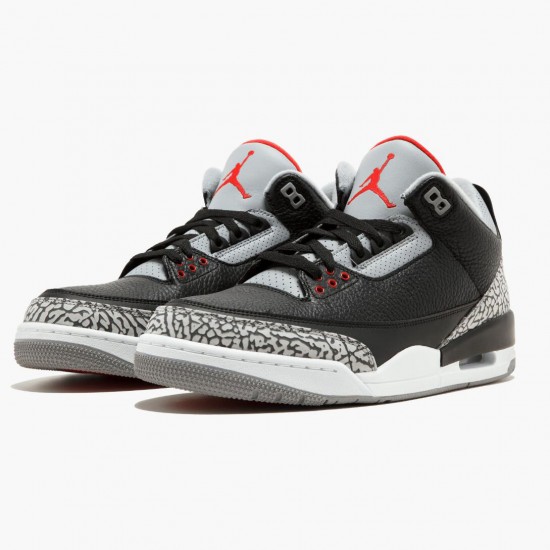 Air Jordan 3 Retro Og Black/Cement Black/Fire Red/Cement Grey 854262-001