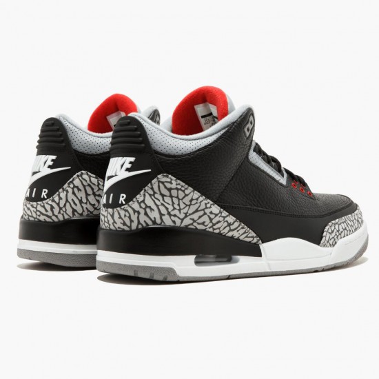 Air Jordan 3 Retro Og Black/Cement Black/Fire Red/Cement Grey 854262-001