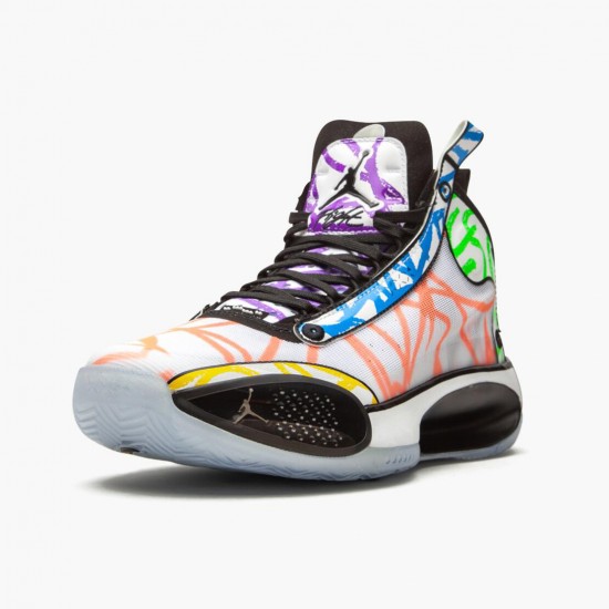 Air Jordan 34 Zion Williamson Coloring Book White/Black/Multi Color DA1897-100