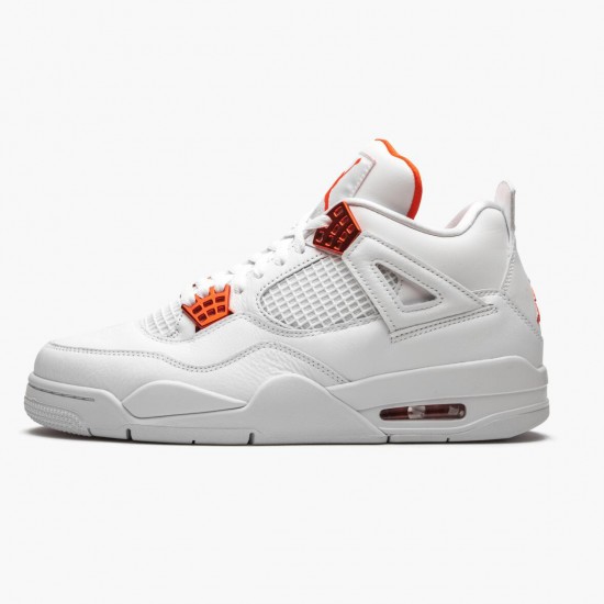 Air Jordan 4 Retro Metallic Orange White/Team Orange Metallic Sil CT8527-118