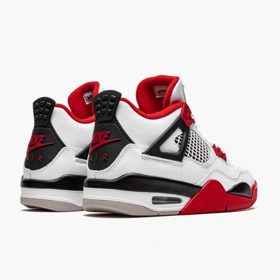 Air Jordan 4 Retro OG GS Fire Red 2020 White/Fire Red/Black Tech Grey 408452-160