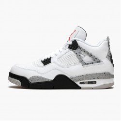 Air Jordan 4 Retro OG White Cement White/Fire Red-Tech Grey-Black 840606-192