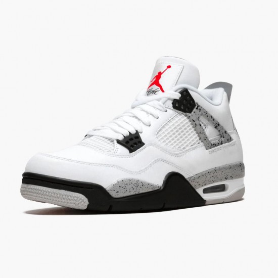 Air Jordan 4 Retro OG White Cement White/Fire Red-Tech Grey-Black 840606-192