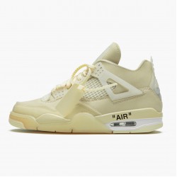 Air Jordan 4 Retro Off-White Sail Sail/Muslin White/Black CV9388-100