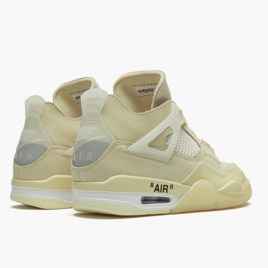 Air Jordan 4 Retro Off-White Sail Sail/Muslin White/Black CV9388-100