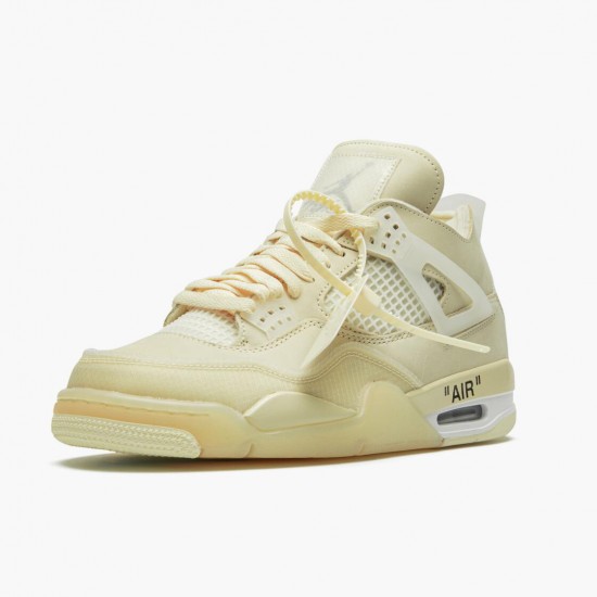 Air Jordan 4 Retro Off-White Sail Sail/Muslin White/Black CV9388-100