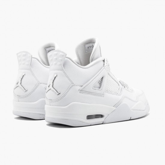 Air Jordan 4 Retro Pure Money White/Metallic Silver 308497-100