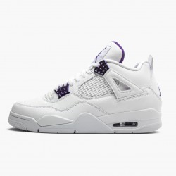 Air Jordan 4 Retro Purple Metallic White/Metallic Silver/Court Purple CT8527-115