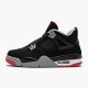 Air Jordan 4 Retro Bred 2019 Release Black/Cement Grey/Summit White/Fire Red 308497-060