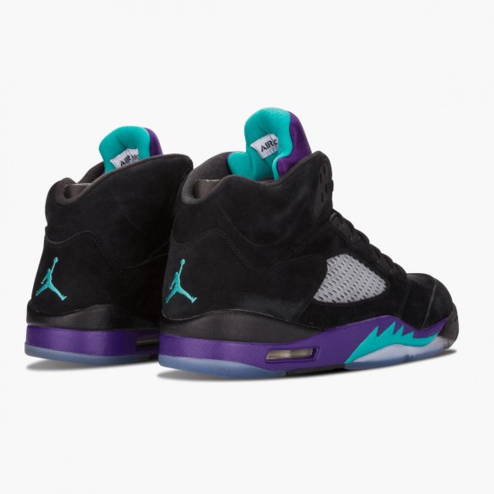 Air Jordan 5 Retro Black Grape Black/New Emerald Grape Ice 136027-007