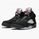 Air Jordan 5 Retro Black Metallic Black/Metallic Silver 845035-003