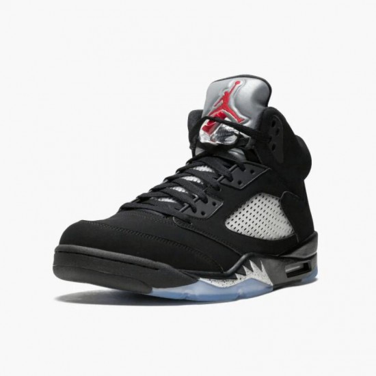 Air Jordan 5 Retro Black Metallic Black/Metallic Silver 845035-003