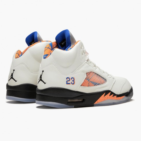 Air Jordan 5 Retro International Flight Sail/Racer Blue-Cone Black 136027-148