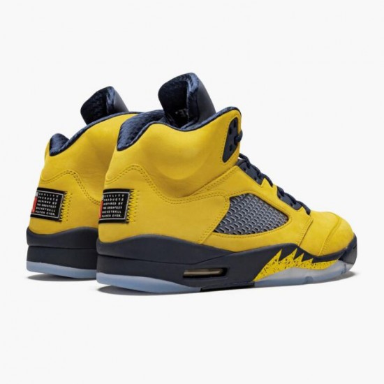 Air Jordan 5 Retro Michigan 2019 AmarilloCollege Navy Amarillo/College Navy-Amarillo CQ9541-704