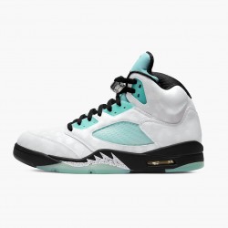 Air Jordan Retro 5 Island Green White/Black/White/Island Green CN2932-100