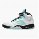 Air Jordan Retro 5 Island Green White/Black/White/Island Green CN2932-100