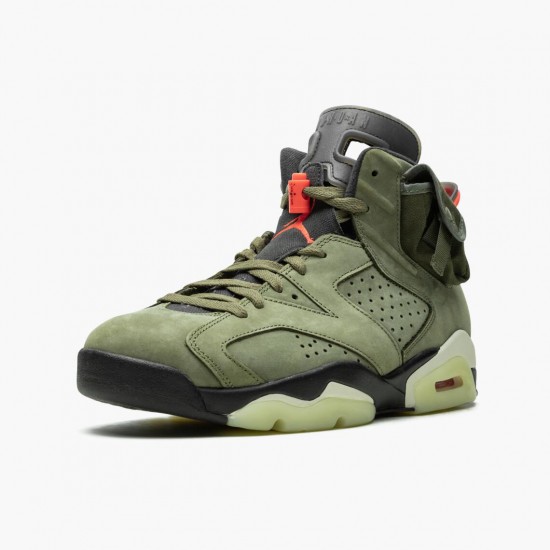 Air Travis Scott x Air Jordan 6 Retro Olive Medium Olive/Black Sail/Univer Black CN1084-200