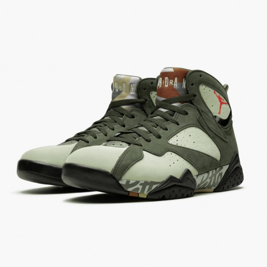 Air Jordan 7 Retro Patta Icicle Icicle/Sequoia-River Rock-Light Crimson AT3375-100