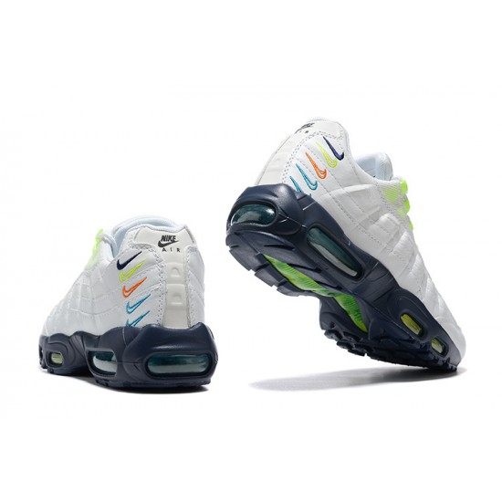 Mens Nike Air Max 95 TT White Blue Sneakers DX1819-100