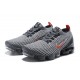 Womens/Mens Nike Air VaporMax Flyknit 3 Grey Red Sneakers AJ6900-012