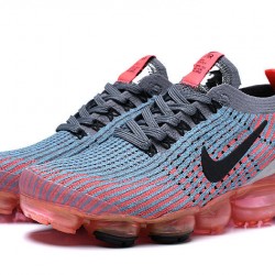 Womens/Mens Nike Air VaporMax Flyknit 3 Grey Red Sneakers AJ6900-601