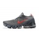 Womens/Mens Nike Air VaporMax Flyknit 3 Grey Red Sneakers CT1270-001
