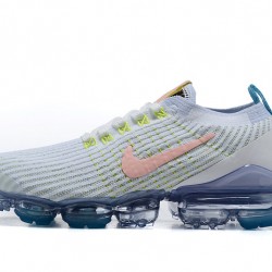 Womens/Mens Nike Air VaporMax Flyknit 3 White Blue Sneakers AJ6900-003