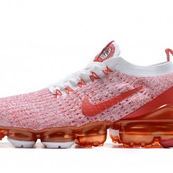 Womens Nike Air VaporMax Flyknit 3 Pink Red Sneakers CK0730-188