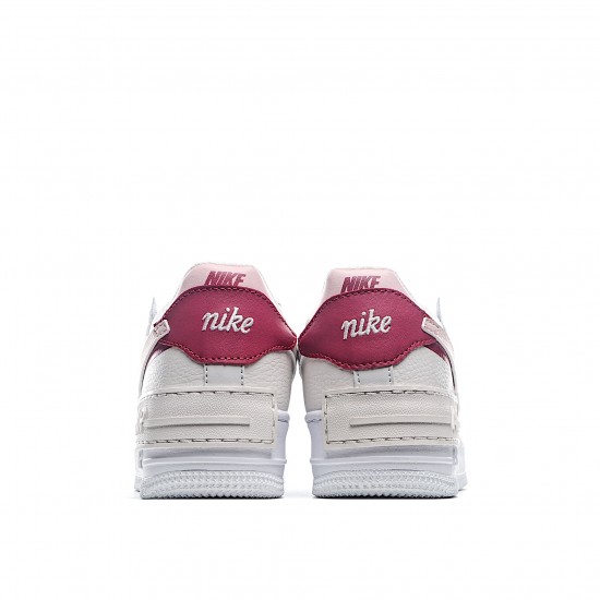Nike WMNS Air Force 1 Shadow Phantom CI0919 003 AF1 Womens White Pink Red Running Shoes