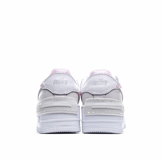 Nike WMNS Air Force 1 Shadow Running Shoes CI0919 706 AF1 Womens Gray White Pink