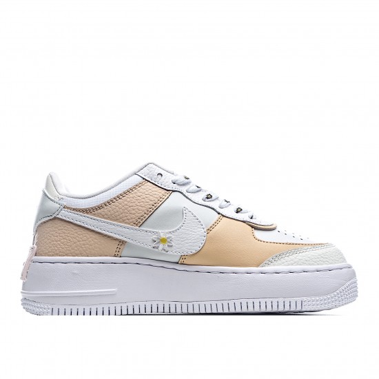 Nike WMNS Air Force 1 Shadow "Spruce Aura" Running Shoes CK3172 002 AF1 Womens Sail/Black/White