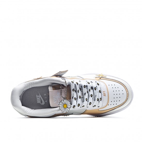 Nike WMNS Air Force 1 Shadow Spruce Aura Running Shoes CK3172 002 AF1 Womens Sail/Black/White