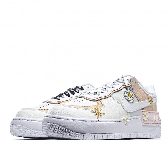 Nike WMNS Air Force 1 Shadow Spruce Aura Running Shoes CK3172 002 AF1 Womens Sail/Black/White